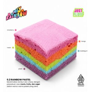 Marshmallow Justfluff Mix Rainbow | Special Birthday Justfluff 100% Halal