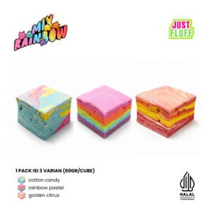Jajan Enak Marshmallow Justfluff Mix Rainbow | Special Birthday Justfluff 100% Halal