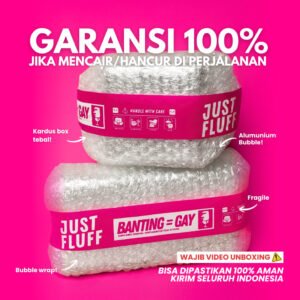 Garansi 100% jika mencair atau hancur. Kemasan aman dengan kardus tebal, bubble wrap, aluminium bubble, dan wajib video unboxing