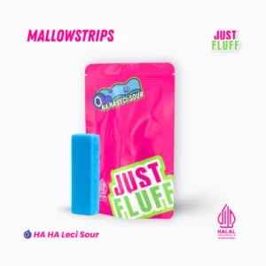 Marshmallow Strips Haha Lecy Sour Justfluff Asli 100% Halal