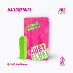 Marshmallow Strips Sour 4 Pack Complete Justfluff 100% Halal & MUI. FREE EXTRA DOUBLE PACKAGING. Grab it Fast!