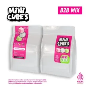 Marshmallow Mini Cube Justfluff Halal 500g
