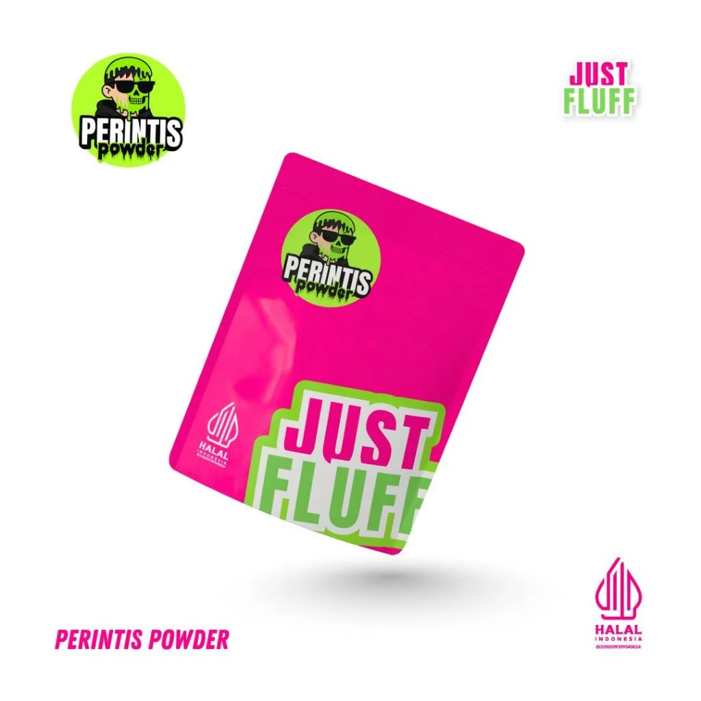 POWDER PERINTIS JUSTFLUFF 100% HALAL Bersertifikat MUI