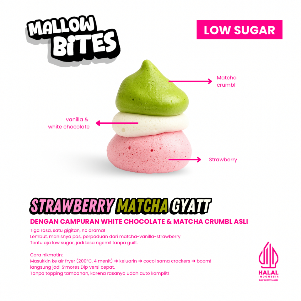 MARSHMALLOW JUSTFLUFF MALLOW BITES ULTIMATE LOW SUGAR 100% HALAL 3 Marshmallow justfluff mallow bites ultimate low sugar 100% halal